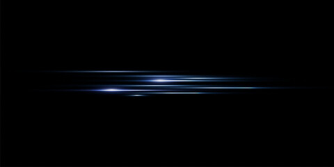 Wall Mural - vector illustration in blue color. set of light effects. glare and flash. bright beams of light. glo