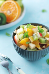 Poster - A bowl with fresh fruit salad