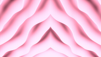 Poster - Soft pink and blue stripes. Design. Light thick strips made in 3d format that move a little.