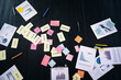 © Johnér - Adhesive notes left on table after business meeting