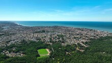 Aerial Panorama: Saint-Hilaire-de-Riez, A Hub Of Coastal Tourism.

