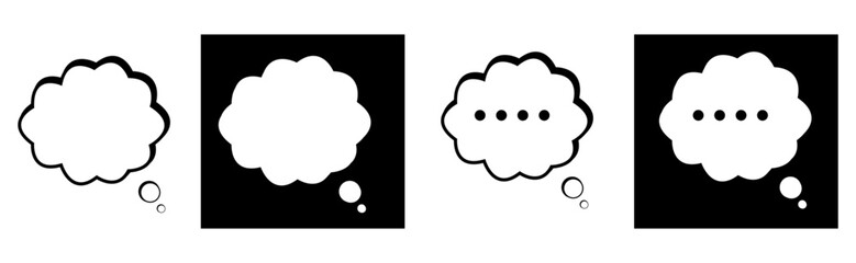 Wall Mural - speech bubbles set. talk bubble. cloud speech bubbles collection.