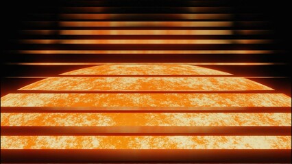 Poster - Abstract sun surface with the visualization of radiation. Design. Concept of astronomy science.