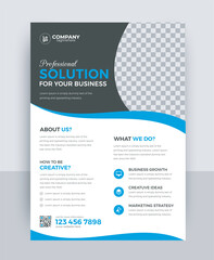 Wall Mural - Attractive shapes & colors corporate brand business flyer design concept. best quality business leaflet, modern flier