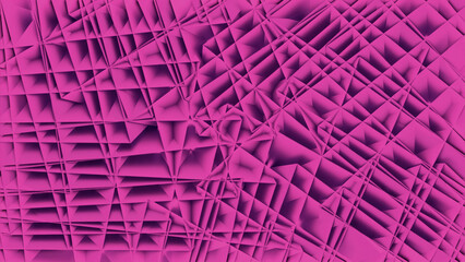 Poster - Abstract futuristic fractal rid background. Design. Lilac pattern with kaleidoscopic grid.