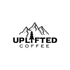 Wall Mural - Uplifted coffee logo design