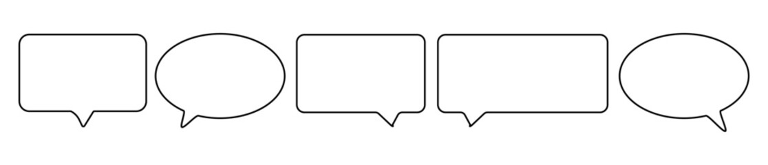 Wall Mural - speech bubbles icon set. talk bubble icons.