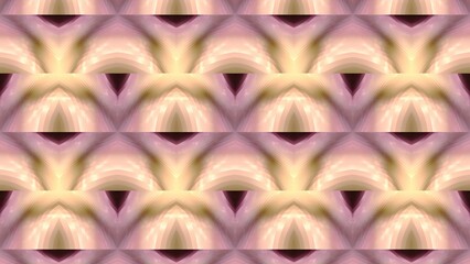 Poster - Psychedelic kaleidoscope pattern witn arcuate shapes. Motion. Abstract blinking fast shapes.