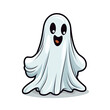 Vector image of a cartoon ghost