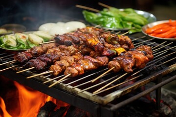 shish kebab on the barbecue