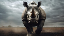 絶滅危惧種　クロサイ｜Black Rhino Endangered Species Generative AI
