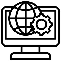 Web Development Outline Icon