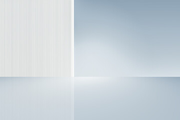 Poster - White simple and bright artificial space scene