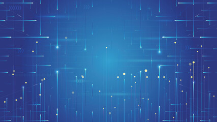 Leinwandbilder - Criss-cross luminescent ray Internet technology big data vector background