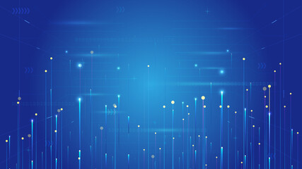 Leinwandbilder - Criss-cross luminescent ray Internet technology big data background