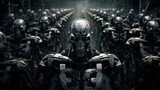 Future fiction robot fantasy intelligence head metallic machine skull technology cyborg futuristic science