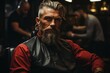 Barber using old-school clippers for a classic haircut, Generative AI