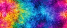  Rainbow Colored Seamless Tie Dye  1970s Pattern Abstract Colorful Background