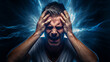© SHOTPRIME STUDIO - Emotion man head person young male depression face stress guy portrait problem expression adult
