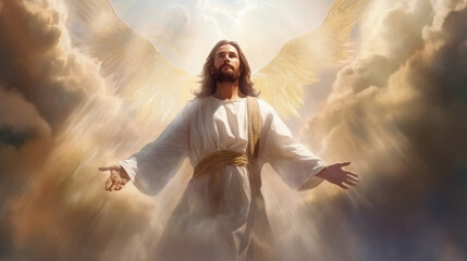 Image of Jesus Christ in heaven , Believe Faith Religious