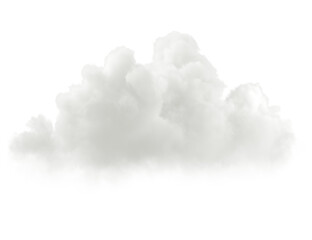 Aufkleber - White purity clouds on transparent backgrounds 3d rendering png