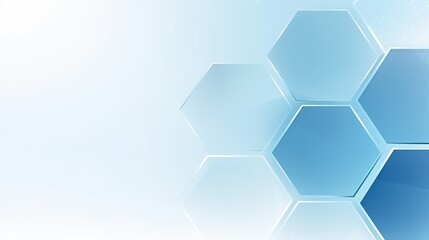 Poster - free photos Abstract light blue polygon background.Generative AI