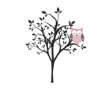 Tree With Cute Owl