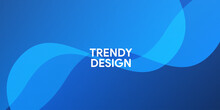 Abstract Modern Colorful Gradient Blue Curve Background