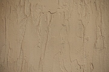 Wall Mural - Closeup of beige wall with English stucco finish