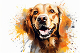 Fototapeta Dziecięca - watercolor style design, design of a dog