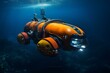 submersible autonomous underwater vehicle. Generative AI