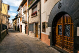 Fototapeta Uliczki - Typical street in Berdun. Huesca. Aragon. Spain. Europe.