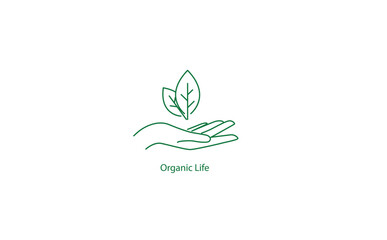 Poster - Organic Life and Green Biodiversity Vector Icon: Nurturing Nature for a Sustainable World in Scalable Format