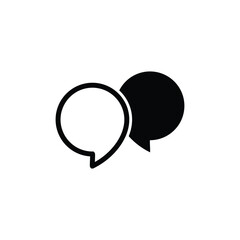 Aufkleber - Message Icon. Mobile phone  chat sign, line style