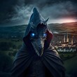 County of Somerset magic fantasy scary dark dragon supervillain based on the landscape people history and characteristics of the county of Somerset Glastonbury Tor countryside hills village 
