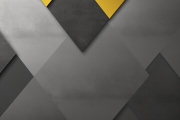  Black and yellow Geometric triangle shapes define this abstract modern background texture, enhanced by grainy noise. The image embodies a sophisticated interplay of lines, angles, and textures,