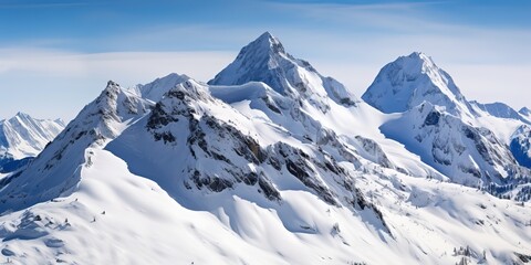 Wall Mural - Fantastic evening winter landscape