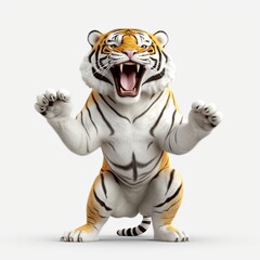 Wall Mural - Tiger cartoon character