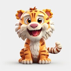 Wall Mural - Tiger cartoon character