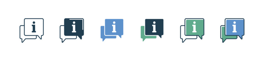 Poster - simple bubble speech manual instruction dialogue user support icon vector business client guidance information reference chat panel symbol illustration