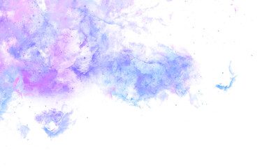 Wall Mural - Blue Clouds Outer Nebula Galaxy PNG transparance background