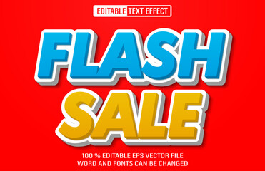 Poster - Flash Sale editable text effect 3d style template