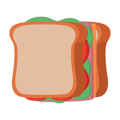 Sticker - ham sandwich design