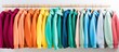 © AkuAku - Multicolored youth sweaters and hoodies on hangers in a store clothing concept