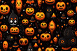 Halloween pumpkin pattern