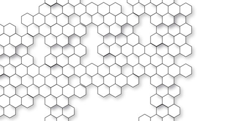 Abstract background with honeycombs seamless pattern hexagon. Abstract background with lines. Modern simple style hexagonal graphic concept. Background with hexagons.