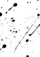 Wall Mural - Splashes of black paint. vector