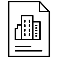 Sticker - Outline Hotel Documents icon