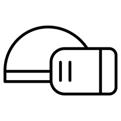 Canvas Print - Outline Vr Oculus icon