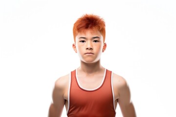 Poster - A man wearing a tank top strikes a pose for a photo. This versatile image can be used in various contexts.